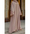 Diamanté Abaya - Pink & Gold