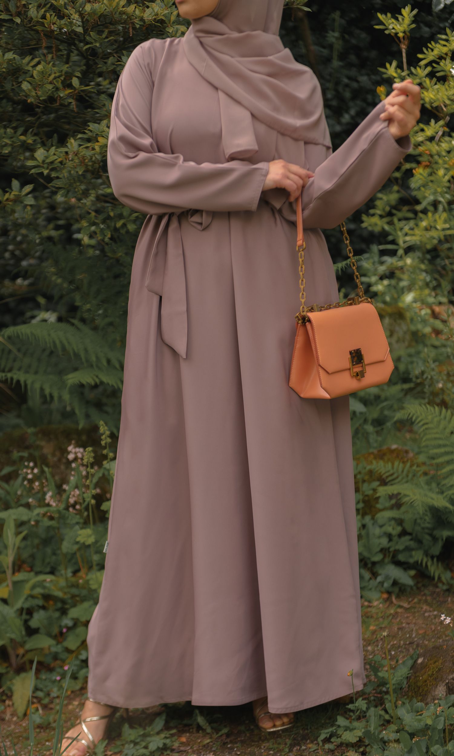 Casual Abaya - Dusky Rose