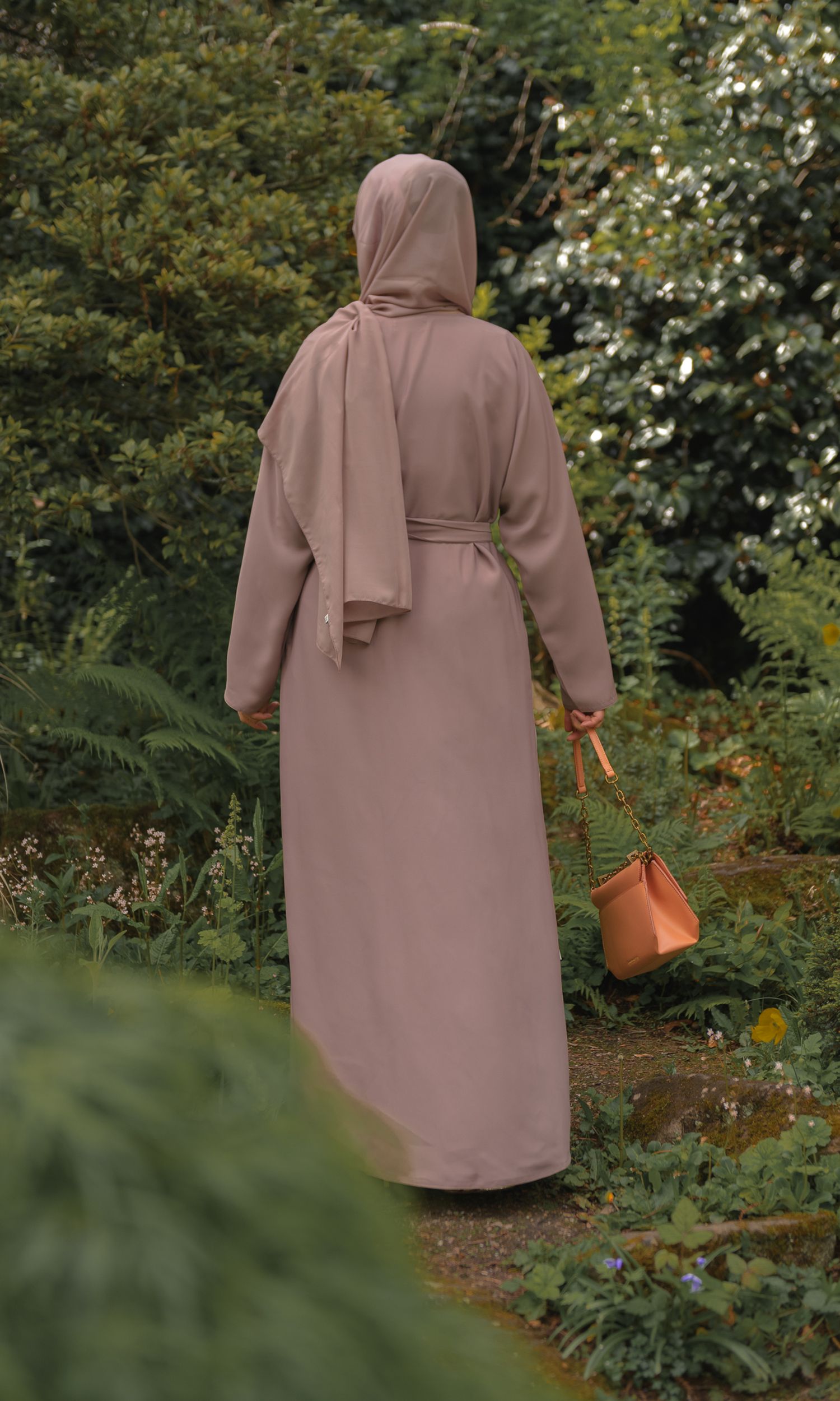 Casual Abaya - Dusky Rose