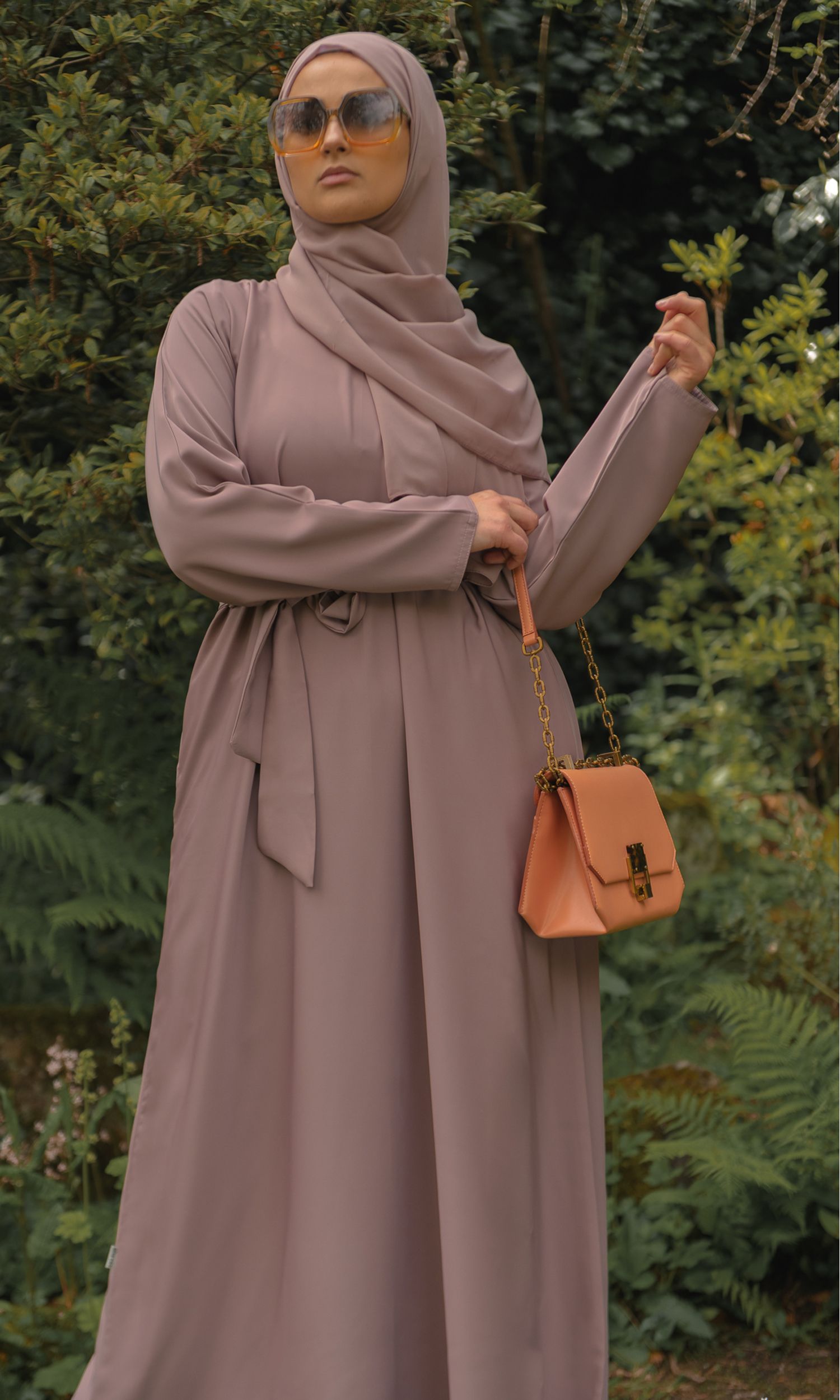 Casual Abaya - Dusky Rose