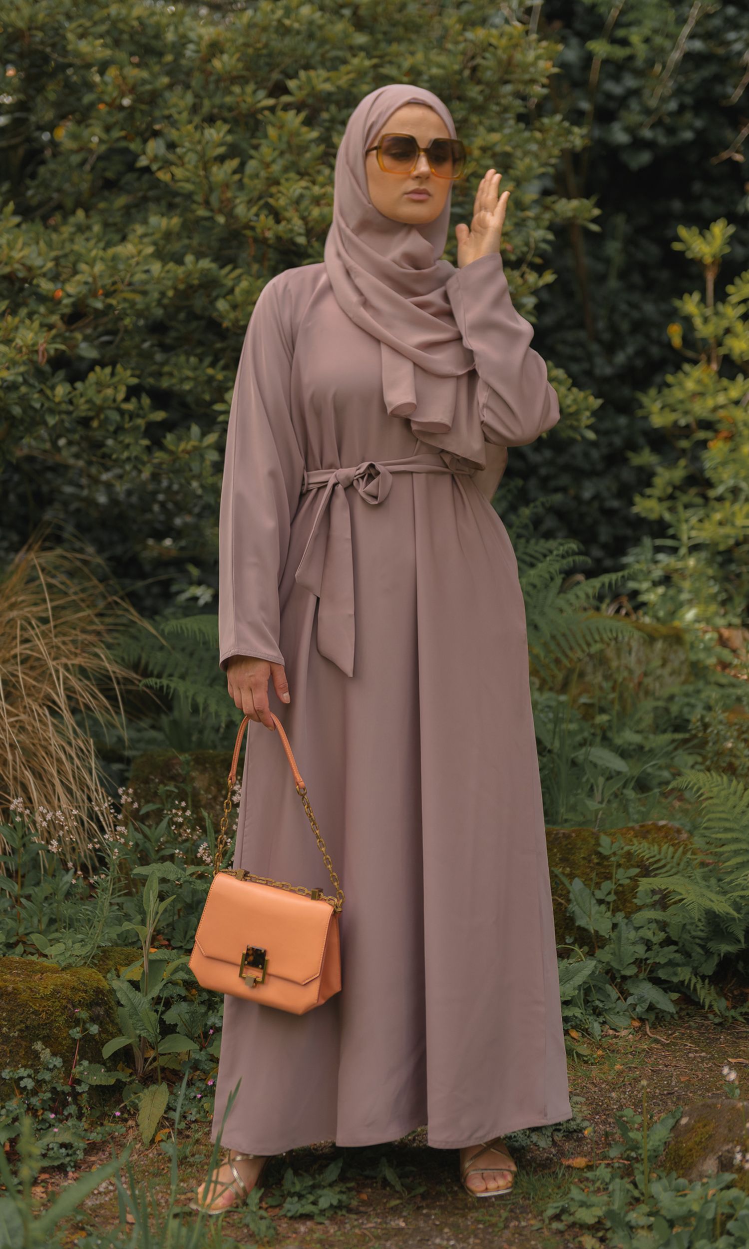 Casual Abaya - Dusky Rose