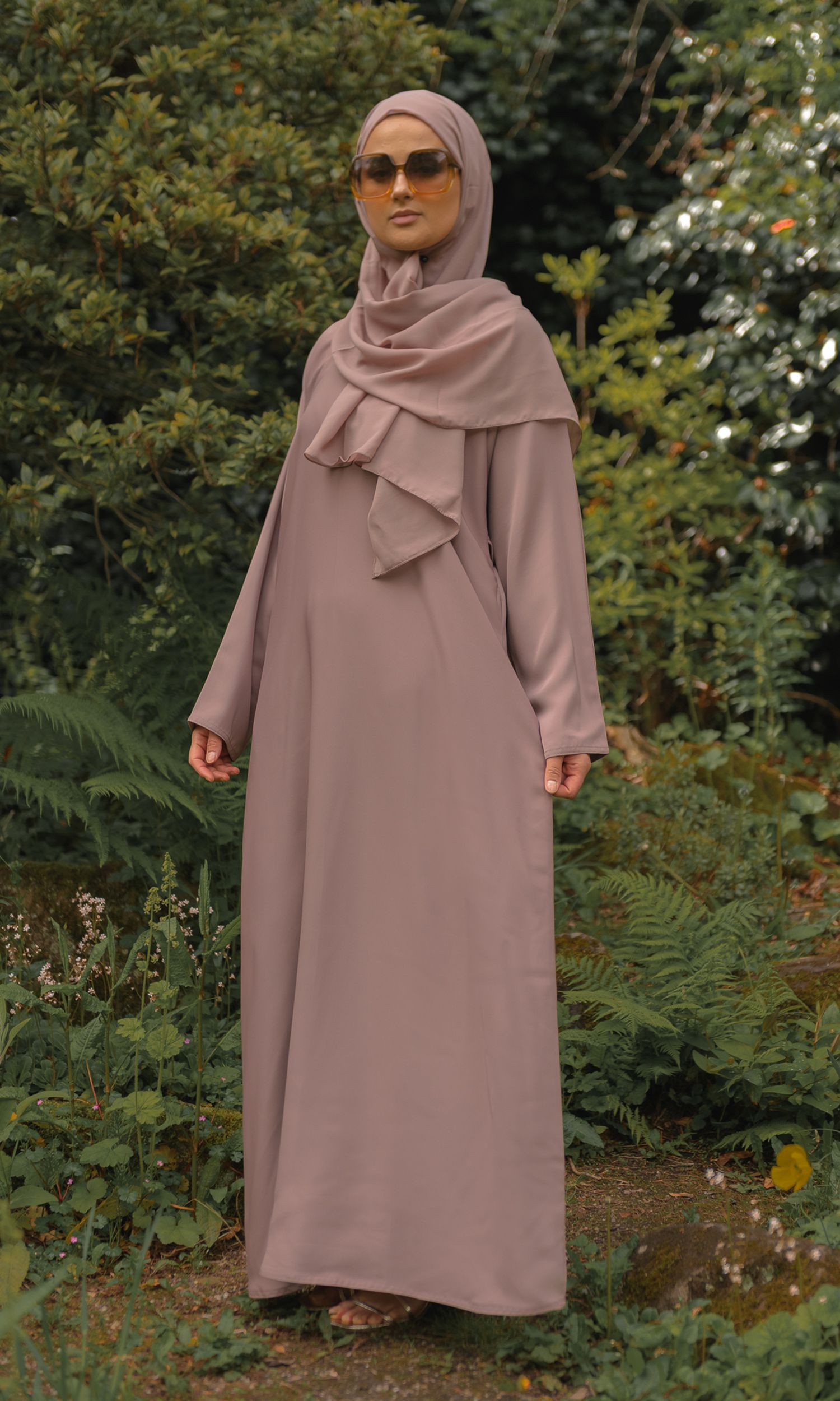 Casual Abaya - Dusky Rose
