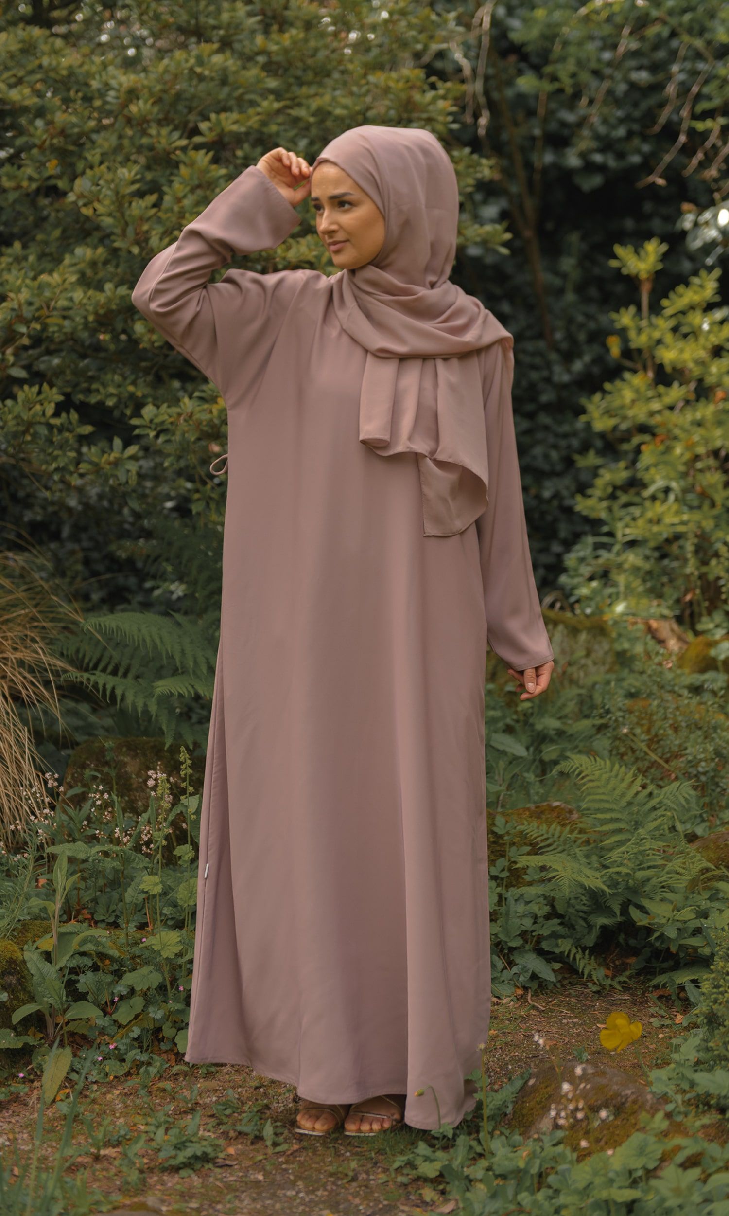 Casual Abaya - Dusky Rose
