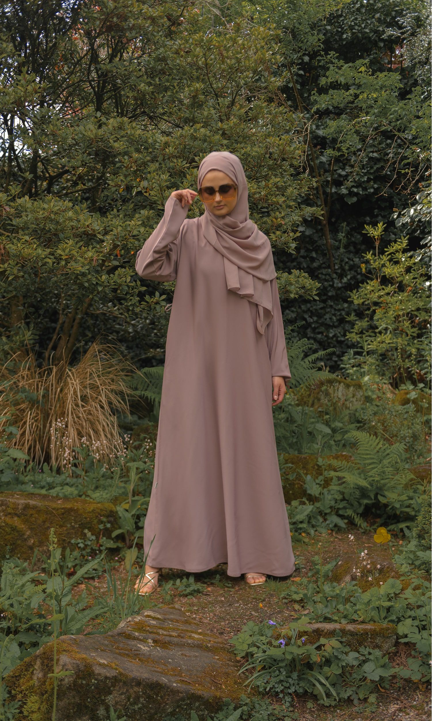 Casual Abaya - Dusky Rose