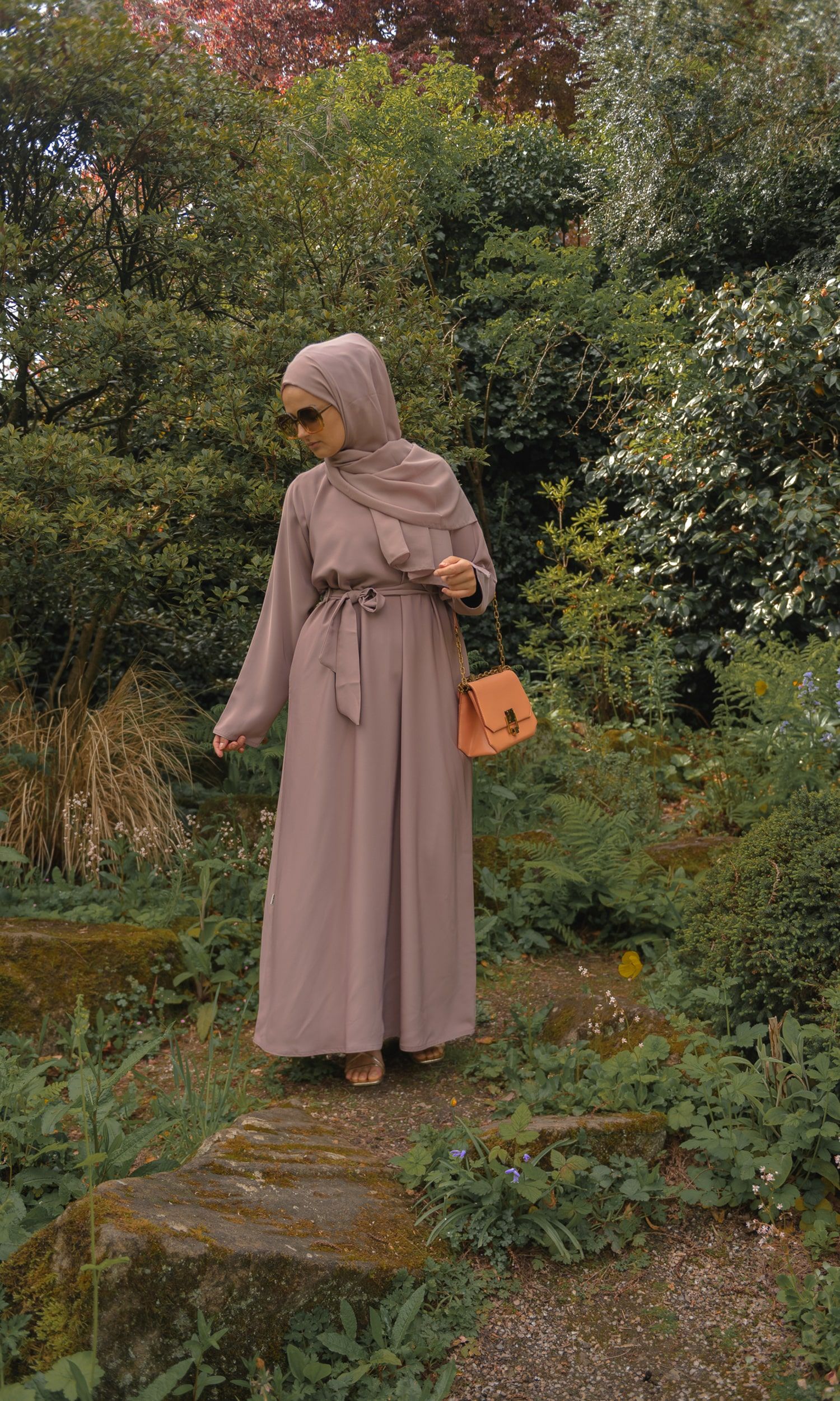 Casual Abaya - Dusky Rose