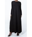 Sateen Sleeveless Slip Black