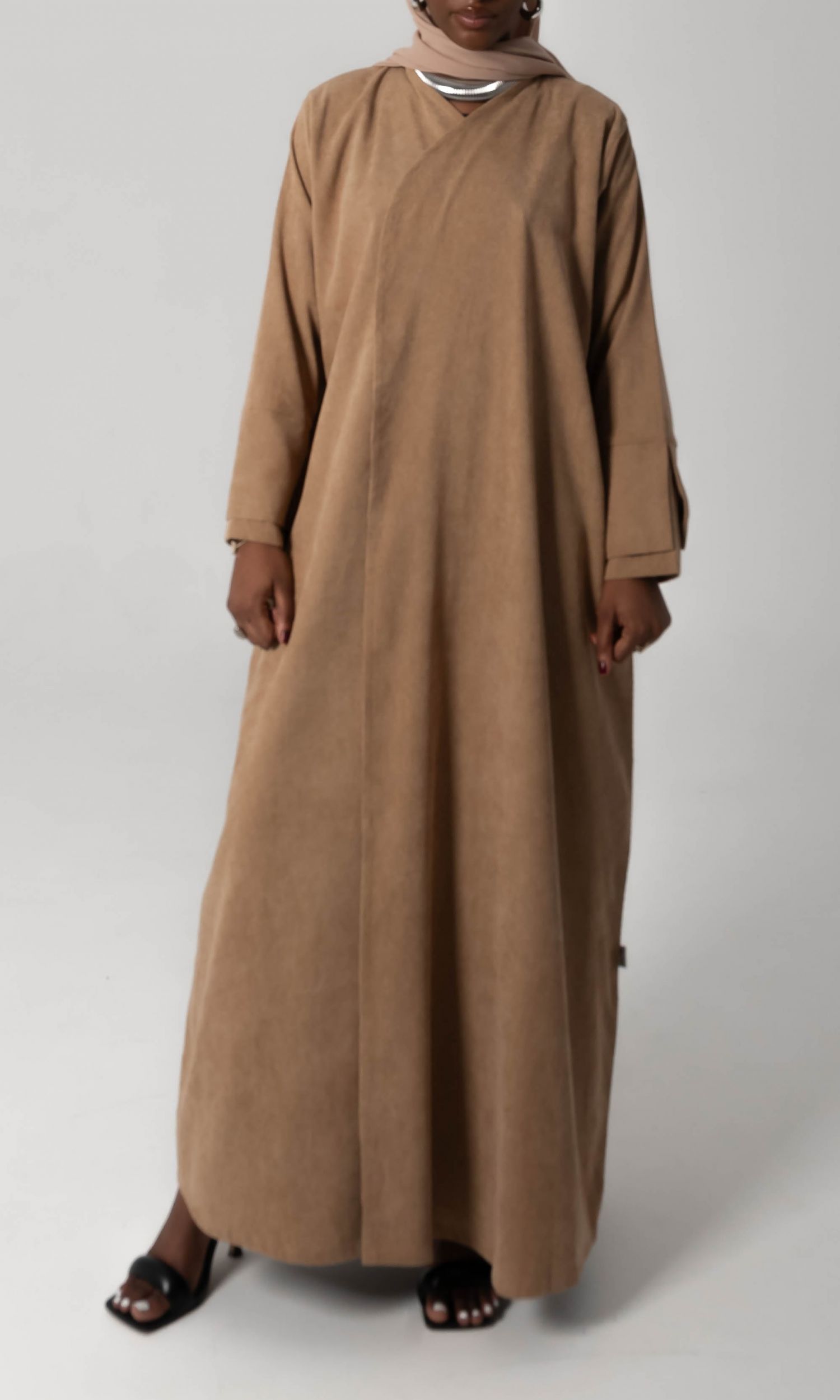 Corduroy Bisht - Teddy