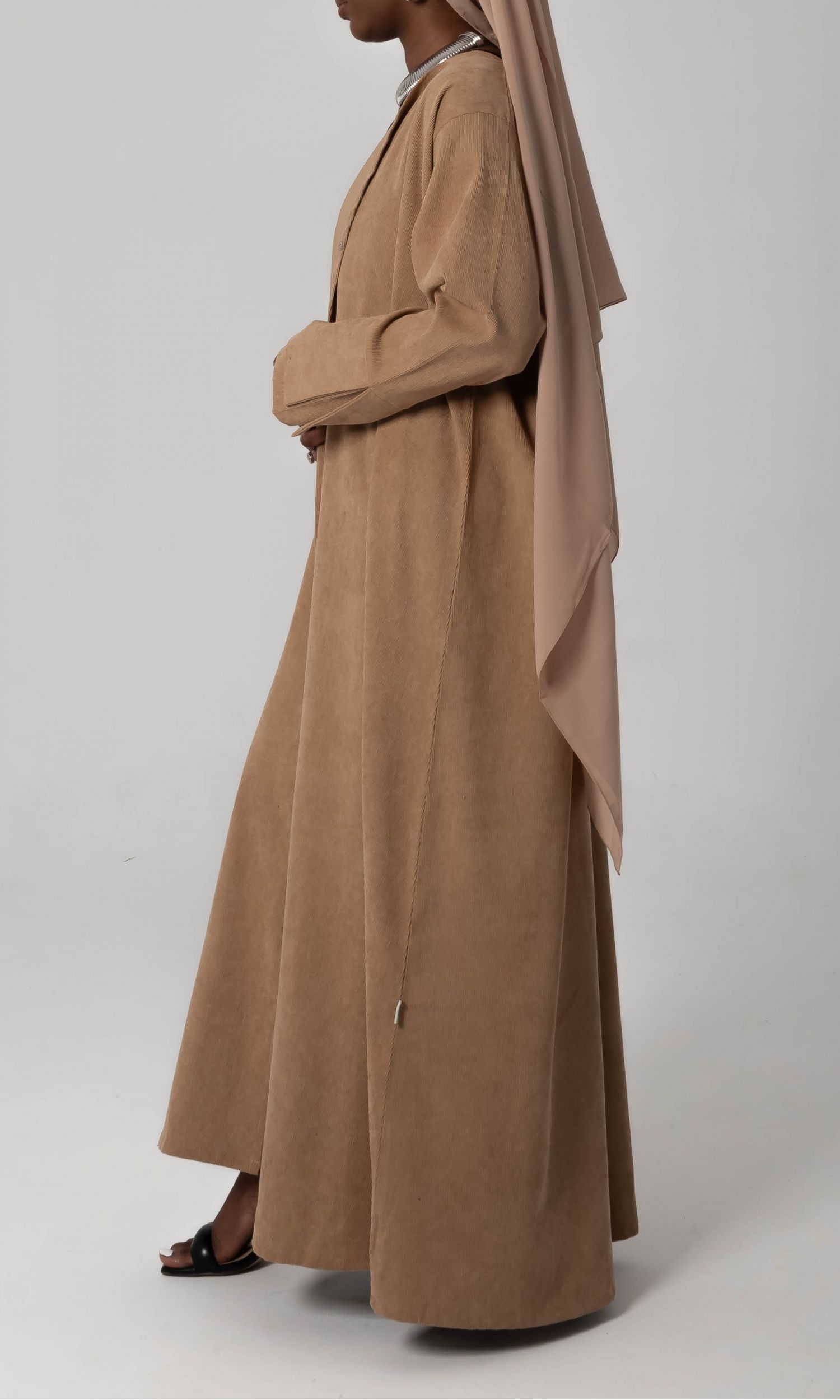 Corduroy Bisht - Teddy