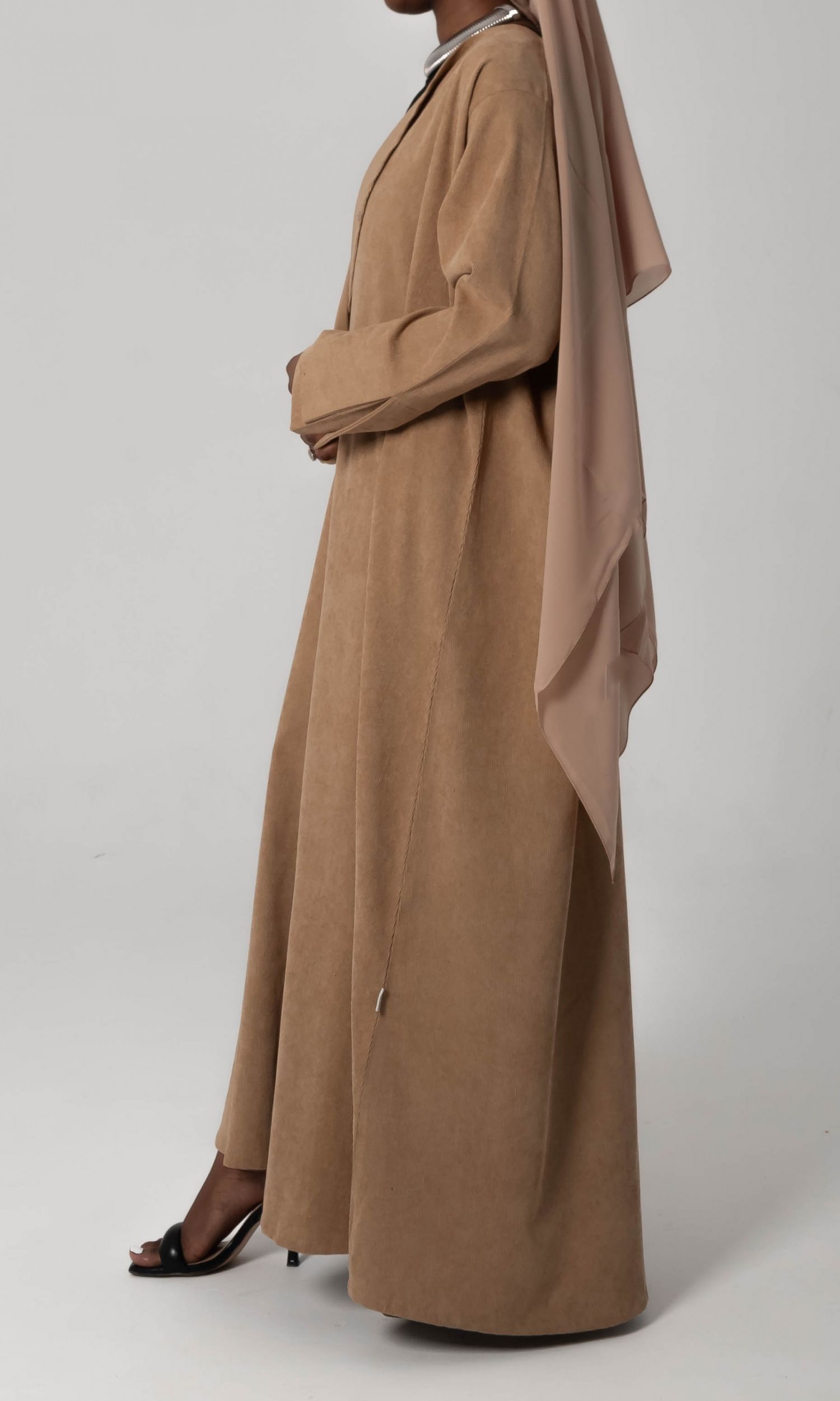 Corduroy Bisht - Teddy