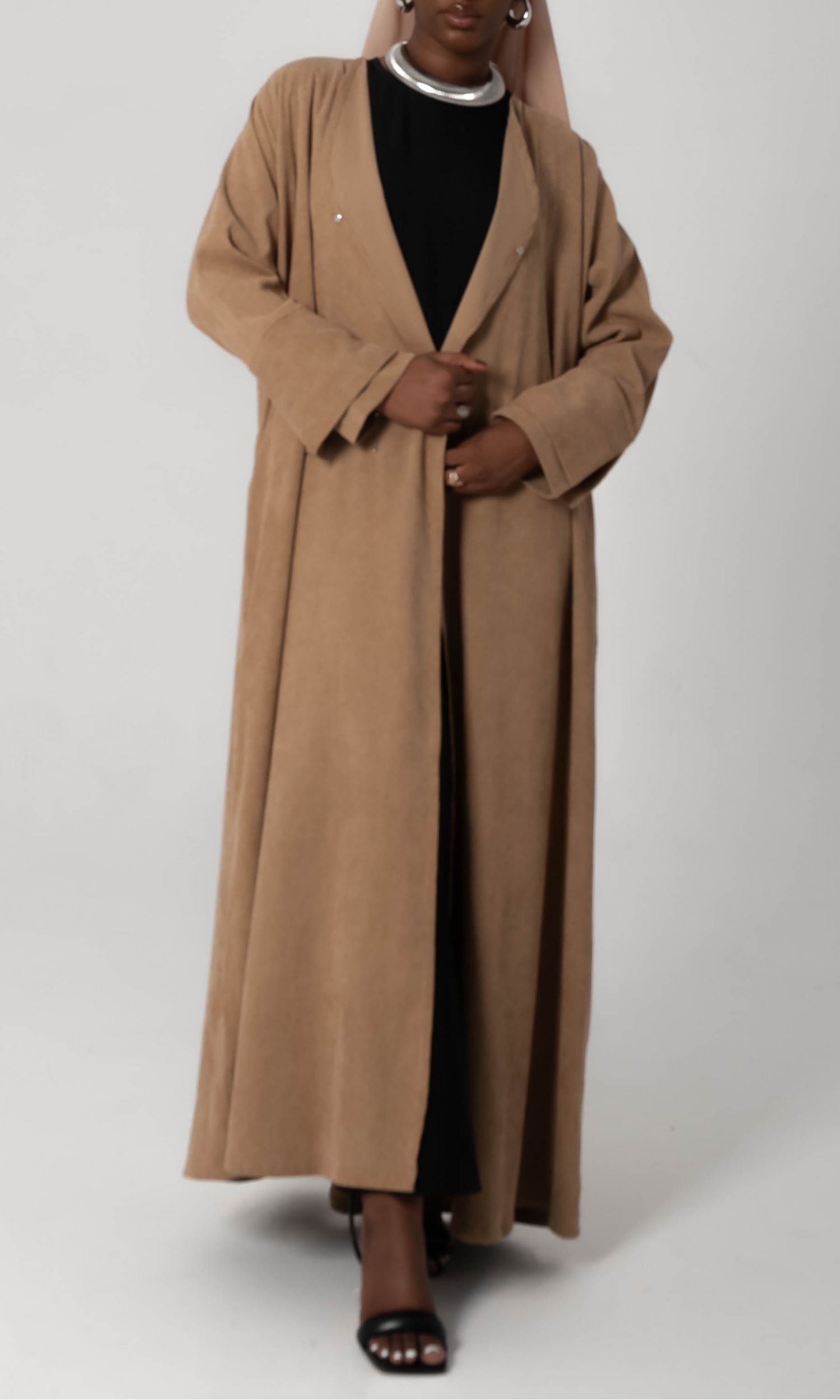 Corduroy Bisht - Teddy