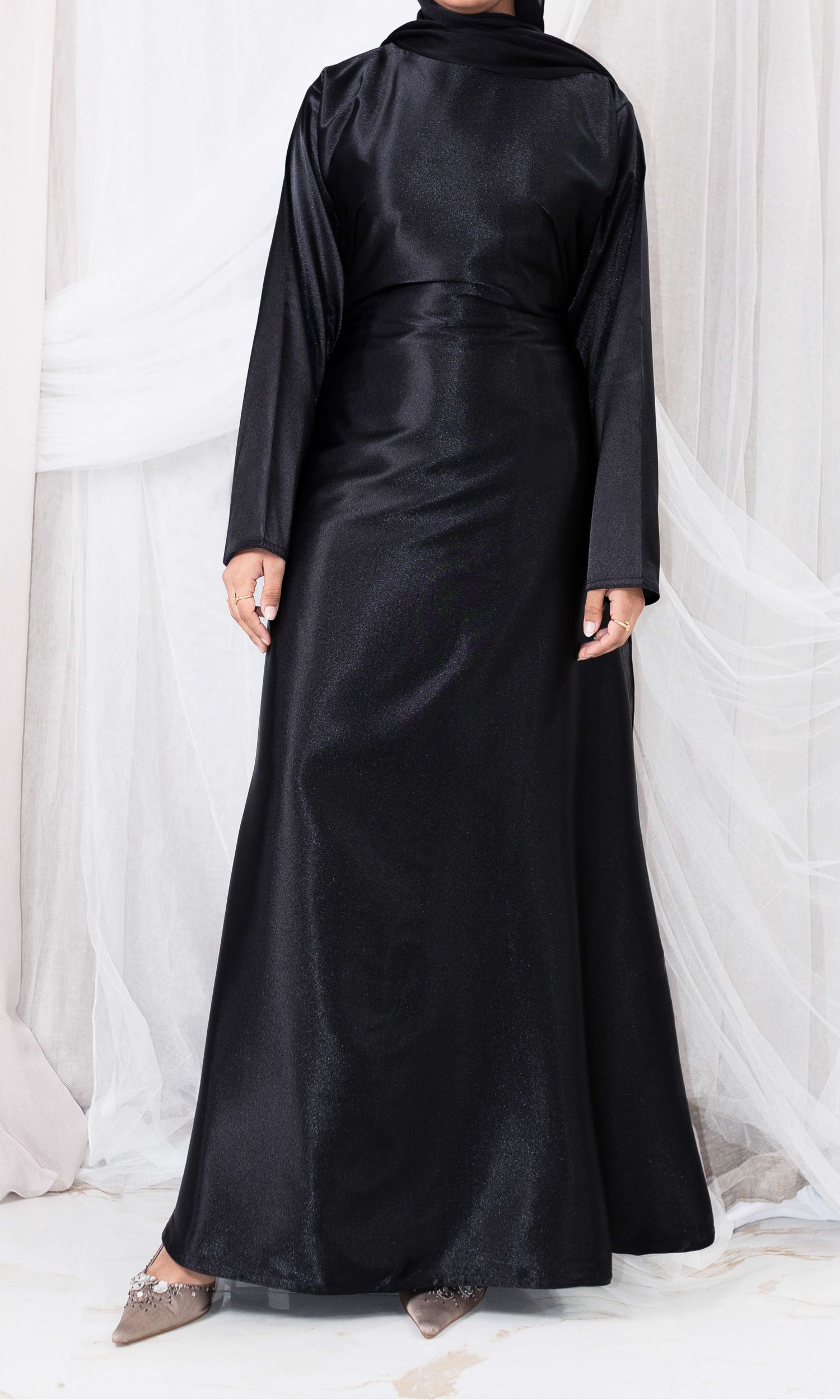 Satin Dress - Black