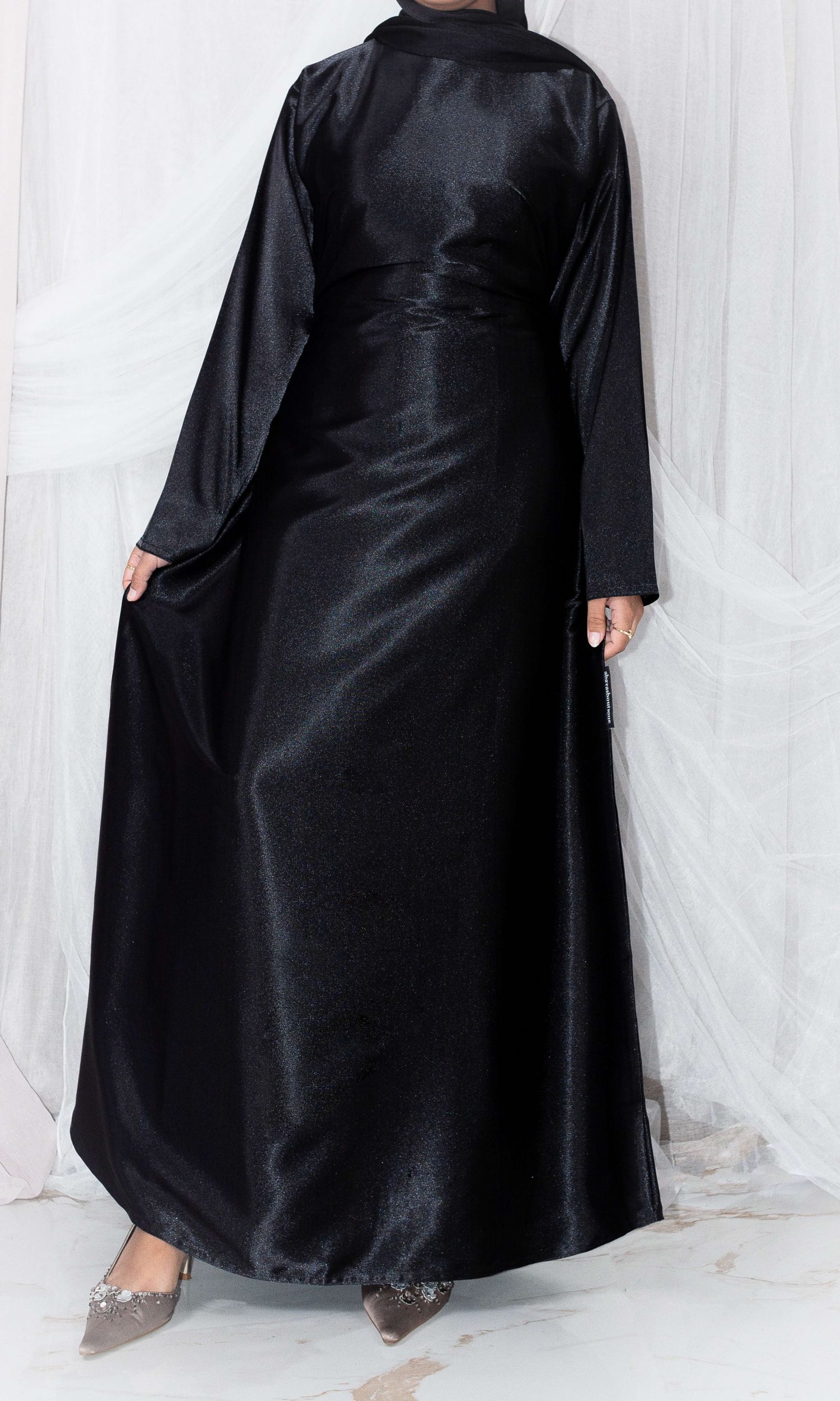 Satin Dress - Black
