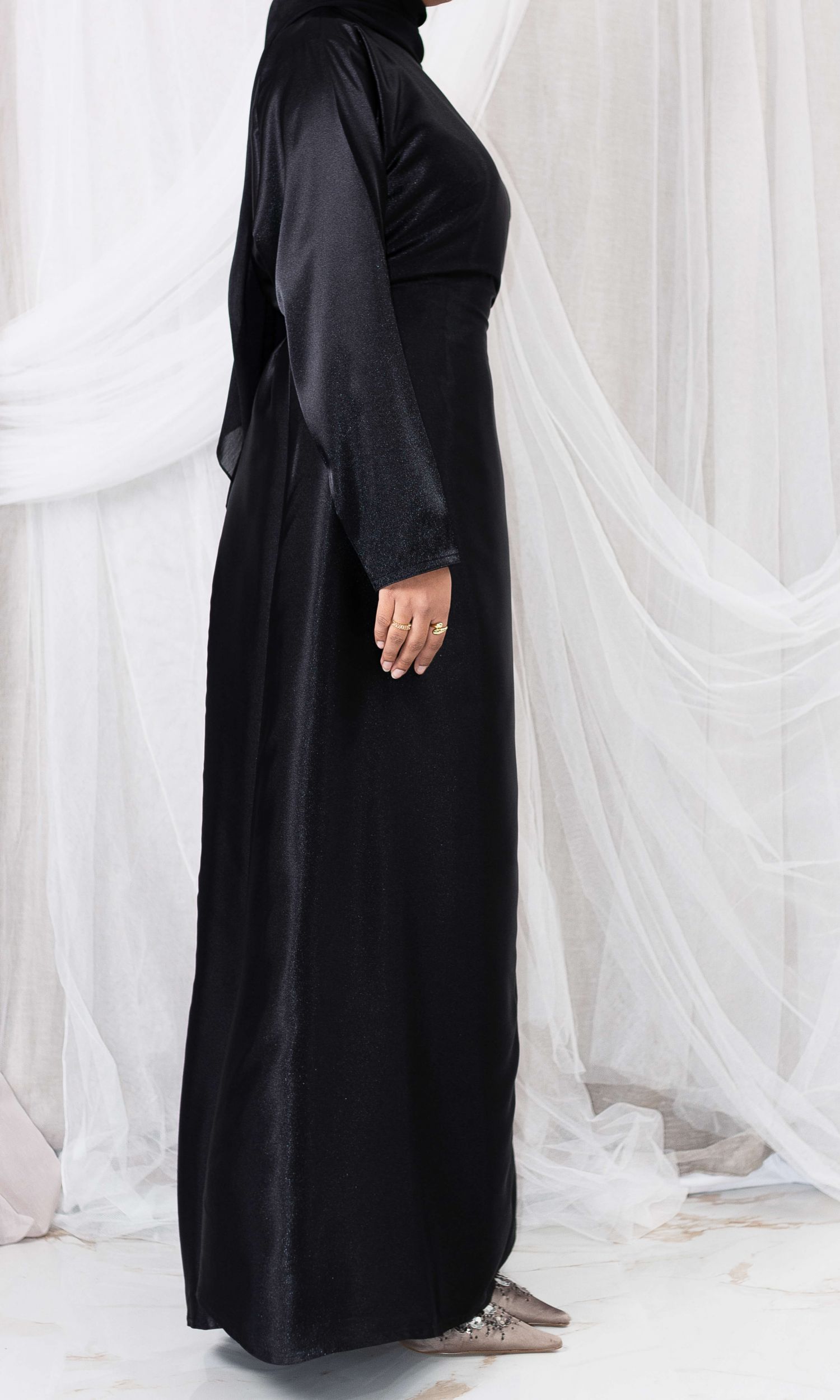 Satin Dress - Black