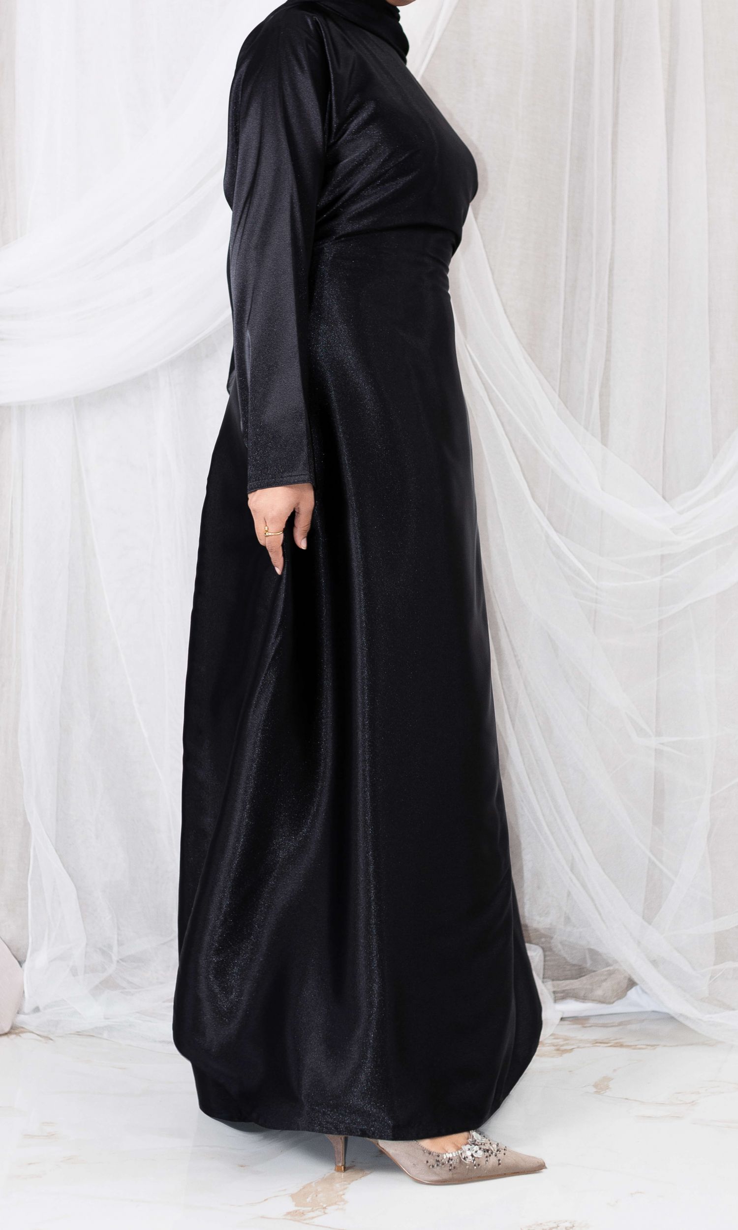 Satin Dress - Black
