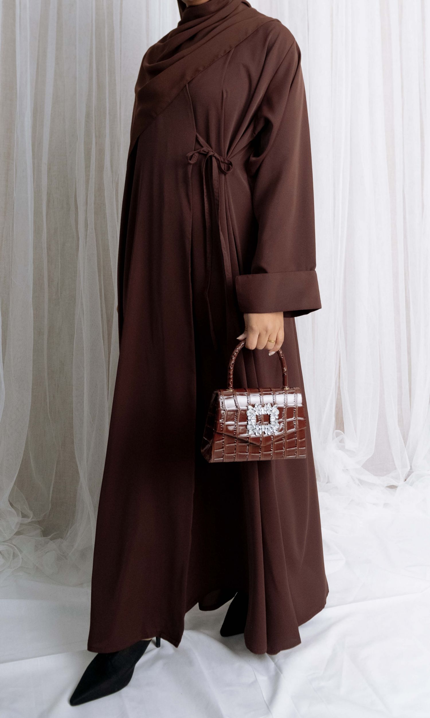 Wrap Abaya - Brown