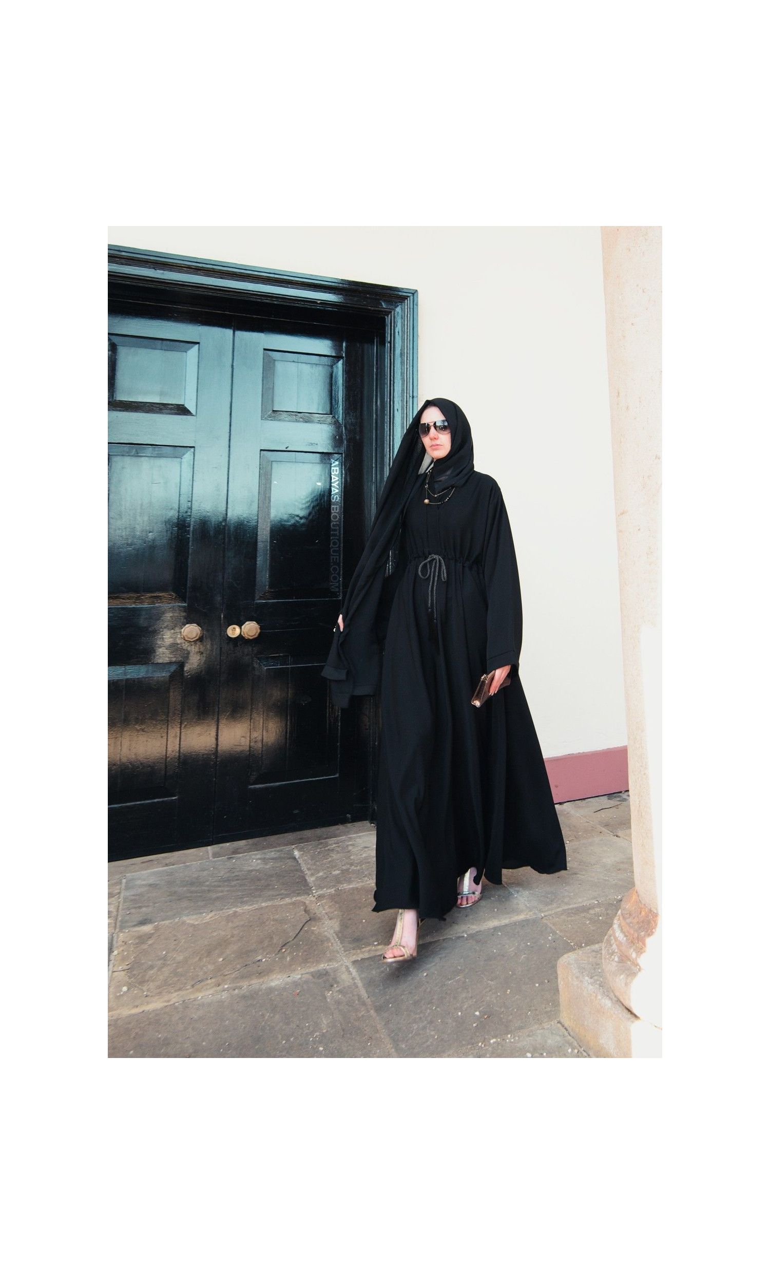 Flared Abaya - Black