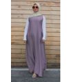 Sateen Sleeveless Slip in Lavender